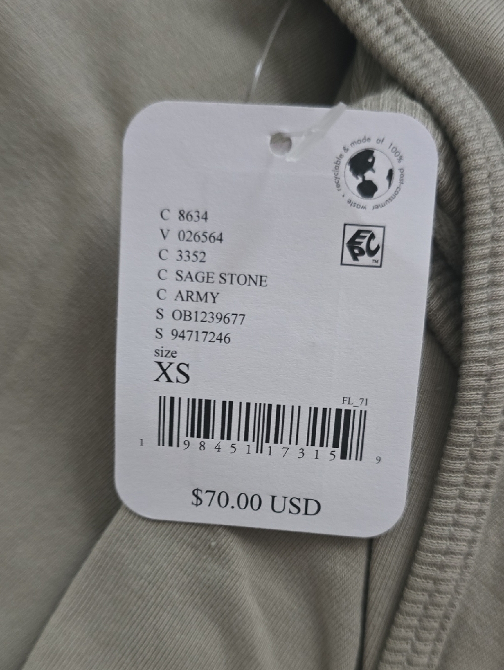 NWT FP Movement Hot Shot Onesie in Sage Stone - Picture 7 of 7